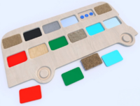 Тактильные разноцветные дощечки «Автобус» - fgospostavki.ru - Рязань