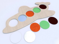 Тактильные разноцветные дощечки «Самолетик» - fgospostavki.ru - Рязань