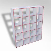 Шкаф открытый многосекционный ТР20 ЛДСП - fgospostavki.ru - Рязань