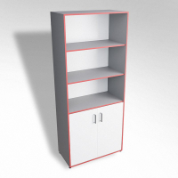 Шкаф широкий открытый с закрытой тумбой ТР2 ЛДСП - fgospostavki.ru - Рязань