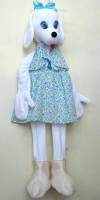 Ростовая кукла "Собачка белая" - fgospostavki.ru - Рязань