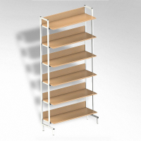  Стеллаж на металлокаркасе односторонний - fgospostavki.ru - Рязань