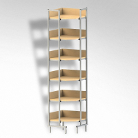 Стеллаж на металлокаркасе угловой - fgospostavki.ru - Рязань