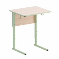 Стол ученический регулируемый (одноместный) на прямоугольной трубе - fgospostavki.ru - Рязань