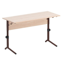 Стол ученический двухместный  регулируемый на плоскоовальной трубе - fgospostavki.ru - Рязань