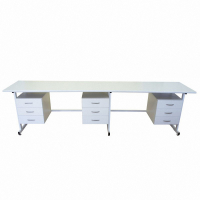 Стол 3-х тумбовый для лабораторных работ 2500*900*850 ЛДСП - fgospostavki.ru - Рязань