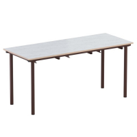 Стол обеденный 6-местный под табуретки на круглой трубе - fgospostavki.ru - Рязань