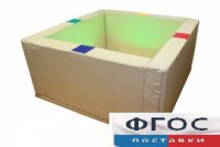 Сухой бассейн интерактивный с кнопками-переключателями (217х217х66 сантиметров) - fgospostavki.ru - Рязань