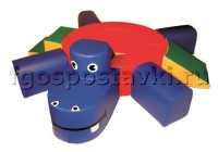 Сухой бассейн "Весёлый бегемот" с приставными элементам - fgospostavki.ru - Рязань