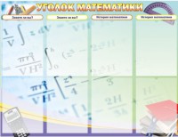 Стенд "Уголок математики" - fgospostavki.ru - Рязань
