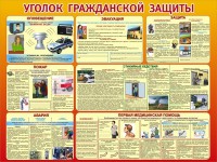 Стенд "Уголок гражданской защиты" - fgospostavki.ru - Рязань