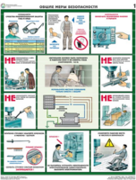 Комплект плакатов "Безопасность работ на металлообрабатывающих станках" - fgospostavki.ru - Рязань