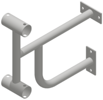 Кронштейн настенный (двухрядный) - fgospostavki.ru - Рязань