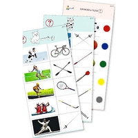 Комплект из 10 карточек "Обучающий калейдоскоп для ДО. Спорт вокруг нас" - fgospostavki.ru - Рязань