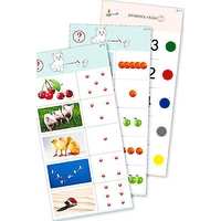 Комплект из 10 карточек "Обучающий калейдоскоп для ДО. Познание. Цифры и числа" - fgospostavki.ru - Рязань