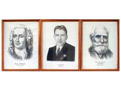 "Портреты выдающихся биологов" (деревянная рамка, под стеклом) - fgospostavki.ru - Рязань