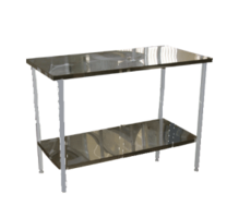 Стол на металлическом каркасе с полкой 900*1500*750(900) - fgospostavki.ru - Рязань