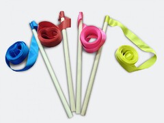 Лента атласная на деревянной палочке (0,5 метра) - fgospostavki.ru - Рязань