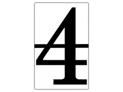 Набор магнитных карточек "Произвольный размер "4" (6 штук) - fgospostavki.ru - Рязань