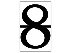 Набор магнитных карточек "Произвольный размер "8" (3 штуки) - fgospostavki.ru - Рязань