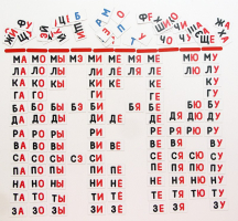Набор магнитных карточек "Слоговый домик" - fgospostavki.ru - Рязань