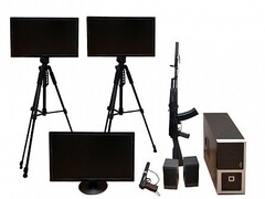 Учебно-тренировочный комплекс огневой подготовки "Стрелец-2/М" (мишень-монитор, массогабаритные макеты оружия АК и ПМ) - fgospostavki.ru - Рязань