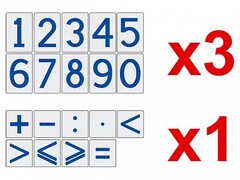 Комплект магнитов (демонстрационных) для школьной доски "Цифры и знаки" - fgospostavki.ru - Рязань