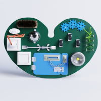 Бизиборд «Зеленое сердце» - fgospostavki.ru - Рязань