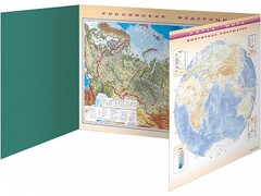 Доска магнитно-маркерная, трехэлементная "Карта мира" (полноцветная) + комплект тематических магнитов - fgospostavki.ru - Рязань