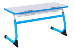 Парта SMARTY двухместная регулируемая по высоте с антивандальной кромкой - fgospostavki.ru - Рязань