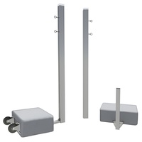 Бадминтонные стойки мобильные (с противовесами, на колесах) - fgospostavki.ru - Рязань