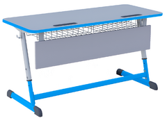 Парта NOMAD двухместная регулируемая по высоте с антивандальной кромкой - fgospostavki.ru - Рязань