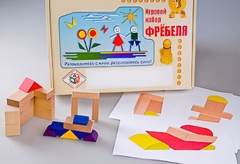 Игровой набор Фребеля "Конструктор деревянный без соединений-2" (Серия "Эксперимент") - fgospostavki.ru - Рязань