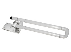 Поручень откидной с антибактериальным покрытием (белый) - fgospostavki.ru - Рязань