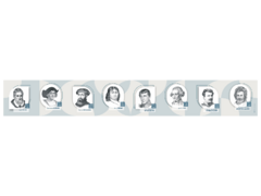 Стенд-лента "Выдающиеся путешественники и ученые-географы" - fgospostavki.ru - Рязань