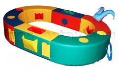 Манеж овальный 150х100х30 см (без мягкого дна) - fgospostavki.ru - Рязань