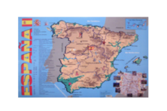 Учебная карта Испания на испанском языке - fgospostavki.ru - Рязань