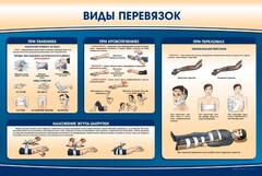 Стенд "Виды перевязок" - fgospostavki.ru - Рязань