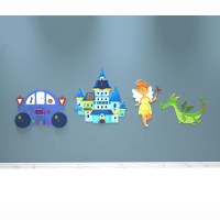 Комплект бизибордов «В сказочном королевстве» 4 в 1 - fgospostavki.ru - Рязань