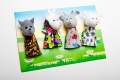 Пальчиковый театр "Волк и козлята" (4 персонажа) - fgospostavki.ru - Рязань