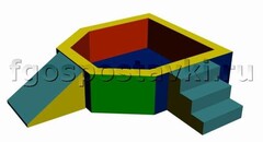 Сухой бассейн "Крепость" 1,5х1,2 метра - fgospostavki.ru - Рязань