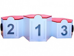 Электрифицированный интерактивный наградной пьедестал "Первый, второй, третий" - fgospostavki.ru - Рязань