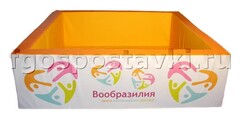 Сухой бассейн "Вообразилия" квадратный с шелкографией - fgospostavki.ru - Рязань