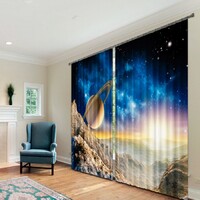 Комплект светонепроницаемых штор "Космическая история" - fgospostavki.ru - Рязань