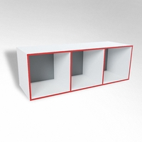 Открытая настенная полка-3-х секционная ТР3 ЛДСП  - fgospostavki.ru - Рязань