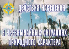 Комплект плакатов "Действия населения в ЧС природного характера" - fgospostavki.ru - Рязань