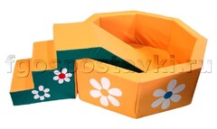 Бассейн "Ромашка" восьмигранный со ступенькой - fgospostavki.ru - Рязань