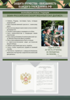 Стенд-уголок "Защита Отечества – обязанность каждого гражданина Российской Федерации" - fgospostavki.ru - Рязань