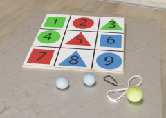 Мишень напольная цветная с цифрами - fgospostavki.ru - Рязань