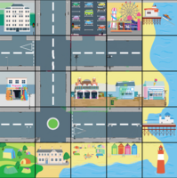 Тематическое поле-маршрутизатор «На берегу моря» для мини-робота Bee-Bot/Blue-Bot - fgospostavki.ru - Рязань